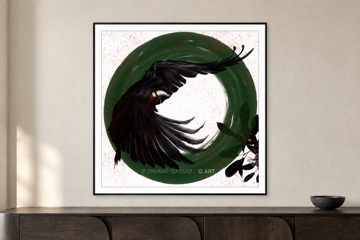 Nature Wins by Zhiwar Qassab, shown in a framed gallery mockup